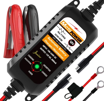 Автоматическое зарядное устройство для аккумулятора MOTOPOWER MP00205A 12V 800mA (trickle charger, десульфатор)