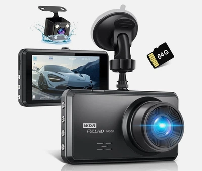 Автомобильный видеорегистратор Miden S7 2.5K с передней и задней камерой, IPS 3.2”, ночное видение