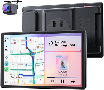 Портативный автомобильный Smart-экран Krunia T91 8” с Wireless CarPlay и Android Auto
