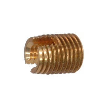 Різьбова вставка самонарізаюча M5x10 крок 0,8мм зовнішній ⌀8мм латунь (6шт.) [INRTRTR0FXSCT8M050] Metalvis