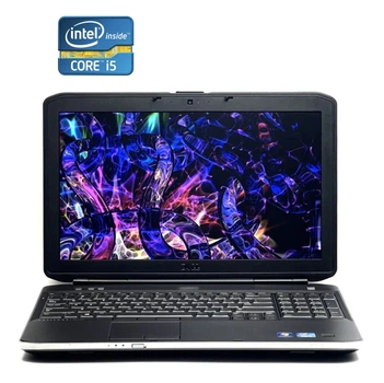 Ноутбук Dell Latitude E5530 / 15.6" (1366x768) TN / Intel Core i5-3340M (2 (4) ядра по 2.7 - 3.4 GHz) / 8 GB DDR3 / 128 GB SSD / Intel HD Graphics 4000 / WebCam / DVD-RW / Win 10 б/в