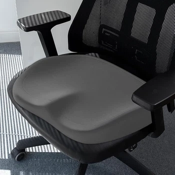 Подушка для сидіння авто офіс memory foam ортопедична копчик спини антиковзна основа комфорт