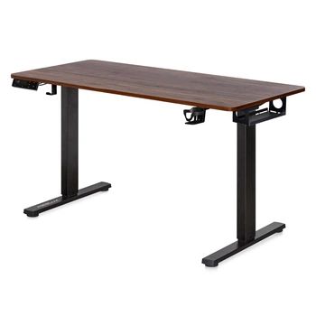 Стіл Mealux PowerDesk Duo XL Walnut (арт. EVO-252 Duo Walnut/B)