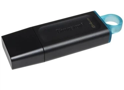 Флеш накопитель USB 64Gb DataTraveler Exodia, Black/Teal, USB 3.2 Gen 1 (DTX/64GB) Kingston (2000003500864)