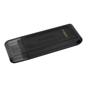 Флеш накопитель USB 128Gb DataTraveler 70, Black, Type-C 3.2 Gen 1 (DT70/128GB) Kingston (teh0029108)
