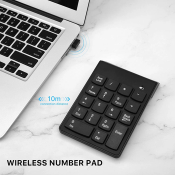 Беспроводная цифровая клавиатура NumPad 2.4G для ноутбука/ПК, компактный нампад-кейпад Windows/Mac/Android, нампед-кейпед