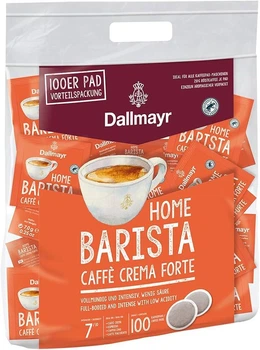 Кава в чалдах Dallmayr Home Barista Caffè Crema Forte 100 порцій (Philips Senseo, 62 мм), 700 г