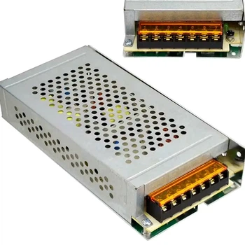 Блок питания импульсный 5V 10A металл 350Вт для светодиодной ленты негерметичный 215х115х50мм