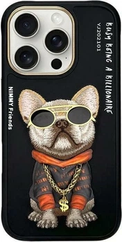 Etui plecki Nimmy Cool Dog do Apple iPhone 16 Pro Max Czarne (6971080319297)