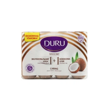 Мыло Duru 1+1 Крем и кокосовое масло 4*80 г