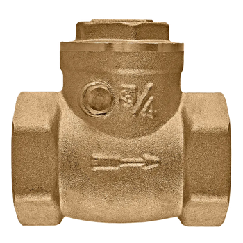 Латунний зворотний клапан пелюстковий Т-подібний Koer KR.174-20 3/4" внутрішня різьба (KR5259)