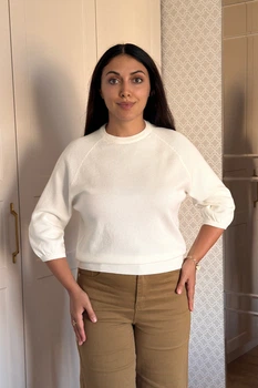 Светр INEDIT 10609 White ONE SIZE