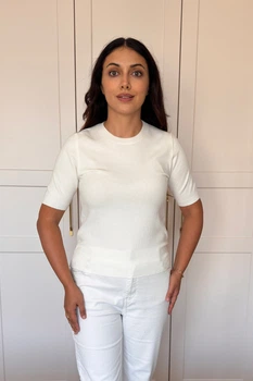 Светр INEDIT 10842 White ONE SIZE