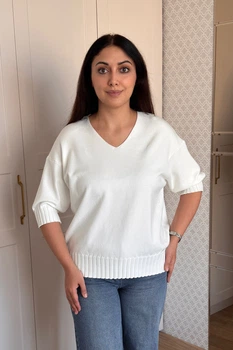 Светр INEDIT 10865 White ONE SIZE