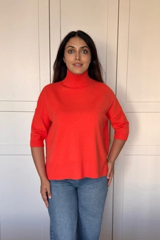 Светр INEDIT 10844 Orange ONE SIZE