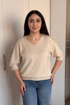 Светр INEDIT 10865 Beige ONE SIZE