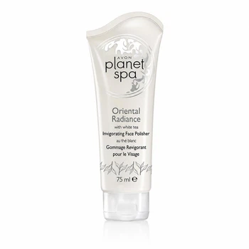 Тонизирующий скраб для лица Avon Planet Spa «Сияние Востока» 75 мл с экстрактом белого чая, Oriental Radiant with White Tea Invigorating Face Polisher, пилинг, средство для очищения кожи лица, для пор