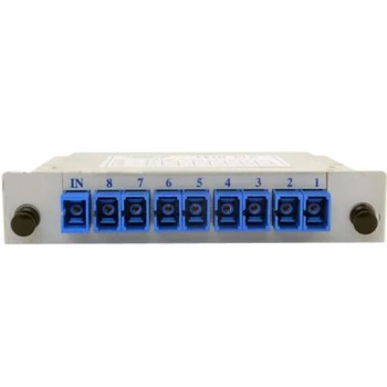 Опто-волоконное оборудование Cor-X Оптические корпусные делители (DIN) Coupler PLC-1×8-3-SC/UPC (157875)