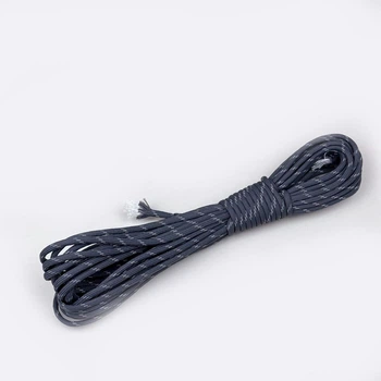 Шнур Reflective paracord світловідбивний 10м для плетіння ременів браслетів брелоків нашийників сірий (79500004/С)