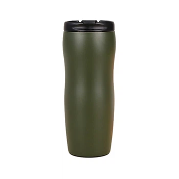 Термокружка Merlion 500 мл з відкидною кришкою, зелена (Mug-500Green)