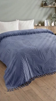 Махрове покривало Sevim Blue 200×230 см