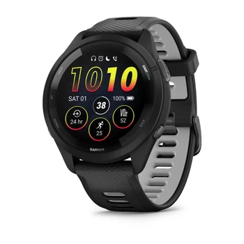 Годинник Garmin Forerunner® 265, Black/Shadow Grey, 46 мм. розмір корпусу 46 мм, Black/Shadow Grey