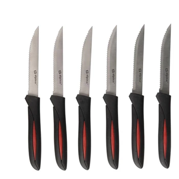 Набор ножей стейковых Alpina INOX 23 cm 6 шт. Black (871125297852)