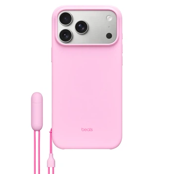 Чохол-накладка Beats iPhone 17 Pro Case с MagSafe та Camera Control with Kickstand Pebble Pink (BTS17PPBPK)