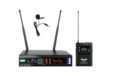 Радіосистема DV audio WMS-12T із петличним мікрофоном UHF Black