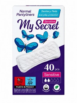 Ежедневные гигиенические прокладки My Secret Sensitive 40 шт