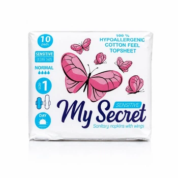 Гігієнічні прокладки My Secret Sensitive (4 краплі Normal) 10 шт