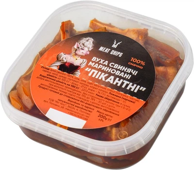 Вушка свинячі мариновані Пікантні Meat Chips 200 г