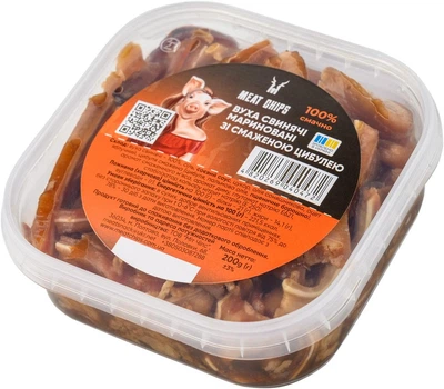 Вушка свинячі мариновані зі смаженою цибулею Meat Chips 200 г