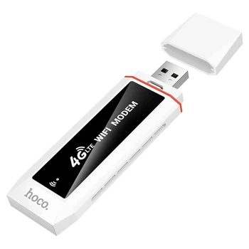 Портативный мобильный WiFi 6 роутер 4G LTE USB 4G LTE USB модем со слотом для SIM-карты Белый