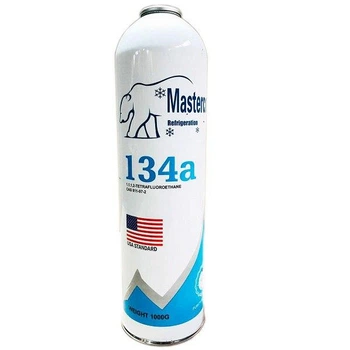 Фреон R134a ALASKA USA Standard, 800 г, одноразовий балон із клапаном