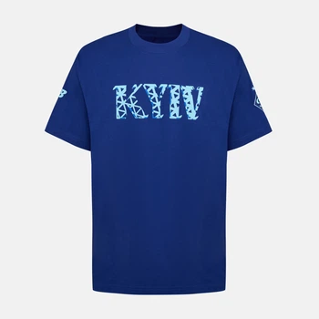 Мужская синяя футболка ФК «Динамо» Киев New Balance Graphic 48 (M) (MT62G9BGIKW)
