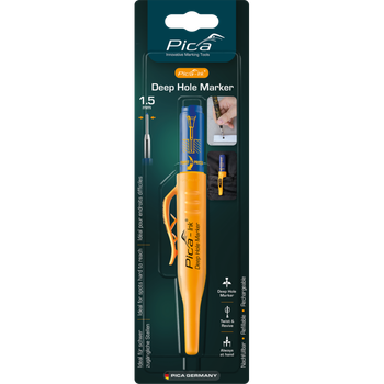 Маркер фирменный Pica 150/41 Ink Deep Hole Marker, с длинным носиком, синий