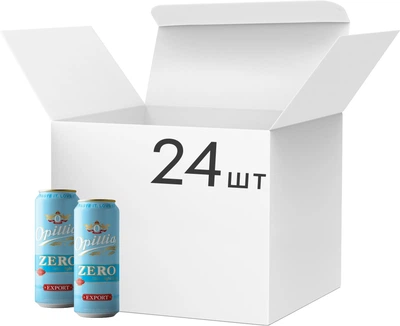 Упаковка пива Opillia Export Zero светлое безалкогольное фильтрованное пастеризованное 0.5% 0.5 л x 24 шт (4820158673644)
