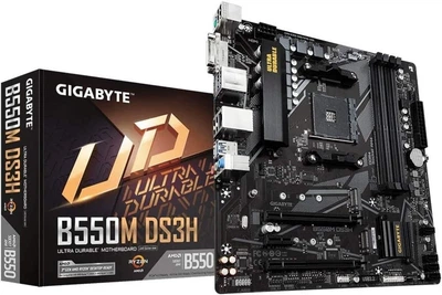 Материнская плата Gigabyte B550M DS3H (102215895) - Уценка