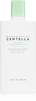 Сонцезахисне молочко для обличчя SKIN1004 Madagascar Centella Tea-Trica Soothing Sun Milk SPF 50+ PA++++ 50 мл — заспокійливий сон