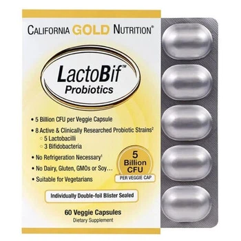 Пробиотики California Gold Nutrition LactoBif Probiotics 5 Billion CFU 60 капсул