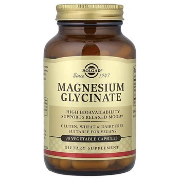 Магній Solgar Magnesium Glycinate 90 рослинних капсул