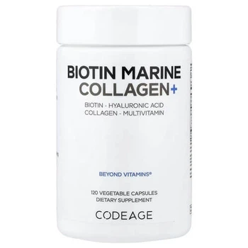 Коллаген Codeage Biotin Marine Collagen+ 120 растительных капсул
