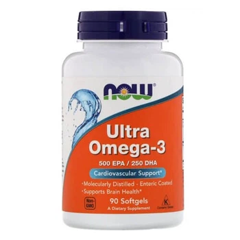 Омега-3 NOW FOODS Ultra Omega-3 90 рідких капсул