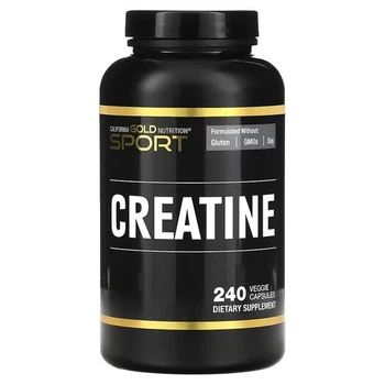 Креатин California Gold Nutrition Sport Creatine, 240 рослинних капсул