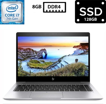 Ноутбук Hewlett Packard EliteBook 840 G5 14” IPS 1920x1080 Core i7-7500U 2.70GHz 8GB DDR4 SSD 128GB UHD Graphics 620 Без Камеры (H840G5R8S128B2) Б/У