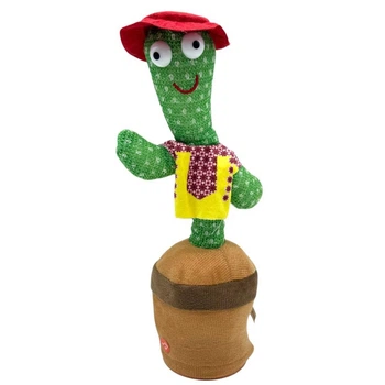 Іграшка музична "Кактус-повторюшка" (ЖОВТИЙ) King Toys (301848)