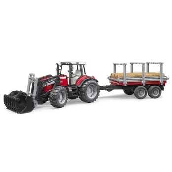Модель Bruder Трактор Massey Ferguson с прицепом 1:16 (02046)