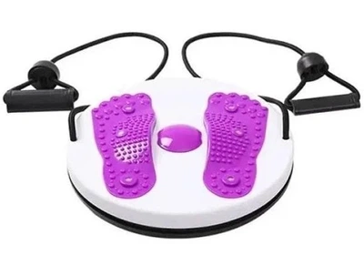 Диск здоровья Waist Twisting с эспандерами – фитнес-твистер для тренировки талии, пресса и всего тела