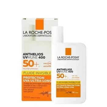 Легкий солнцезащитный флюид для лица La Roche-Posay Anthelios UVmune 400 Invisible Fluid SPF 50+ для чувствительной кожи, 50 мл